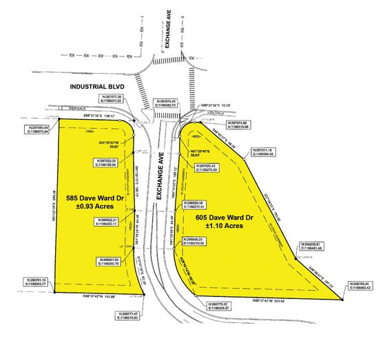 Two Retail Parcels in Conway : 585 & 605 E. Dave Ward Dr, Conway, AR 72034